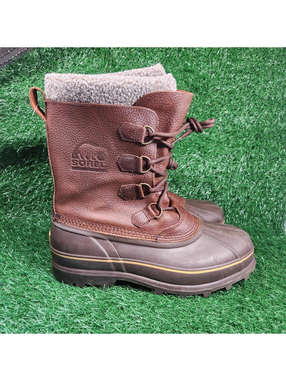 Sorel Kananaskis II LM1002-200 Insulated Winter Snow Boots Leather Rubber Sz 11